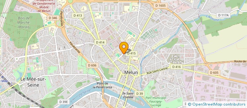 localisation de l'entreprise COMITE DEPARTEMENTAL CYCLISME SM à MELUN