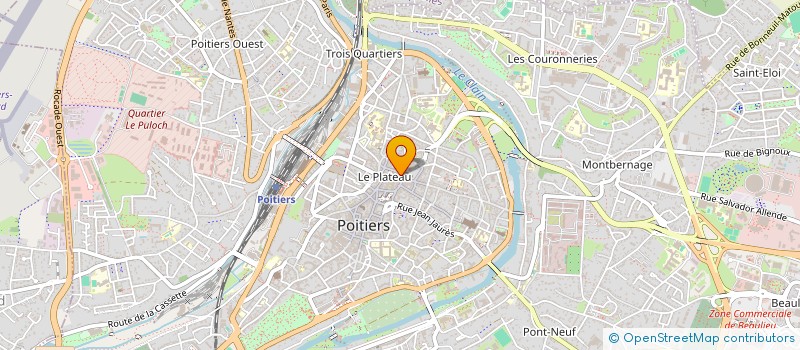 localisation de l'entreprise COMITE DEPARTEMENTAL CYCLOTOURISME  POITIERS