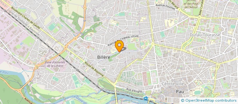localisation de l'entreprise COMITE DEPARTEMENTAL D'AIKIDO ET DE BUDO DES PYRENEES ATLANTIQUES à BILLERE