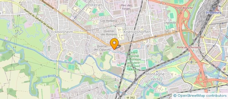 localisation de l'entreprise COMITE DEPARTEMENTAL D' AIKIDO FFAAA DU BAS RHIN à STRASBOURG