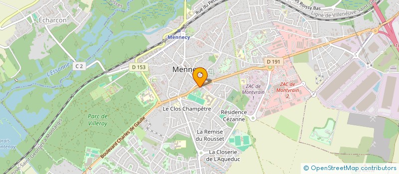 localisation de l'entreprise COMITE DEPARTEMENTAL D'AVIRON DE L'ESSONNE à MENNECY