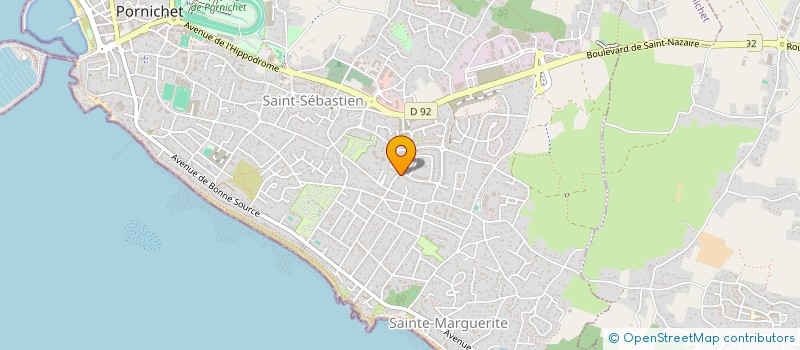 localisation de l'entreprise COMITE DEPARTEMENTAL D'AVIRON DE LOIRE-ATLANTIQUE  PORNICHET