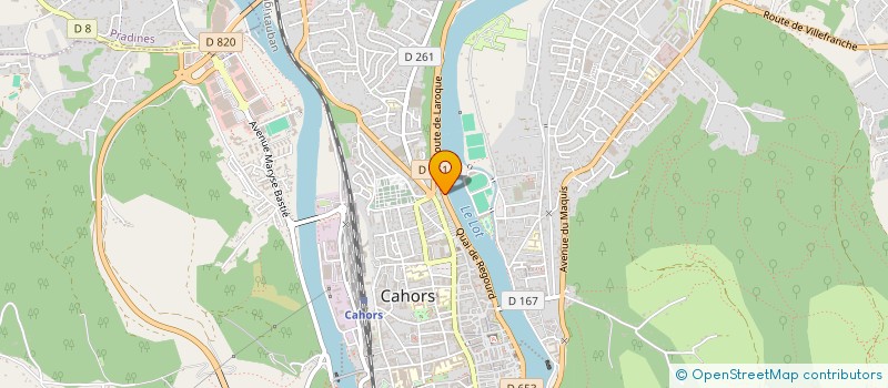 localisation de l'entreprise COMITE DEPARTEMENTAL D AVIRON DU LOT  CAHORS