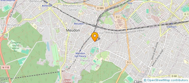 localisation de l'entreprise COMITE DEPARTEMENTAL D'EQUITATION  MEUDON