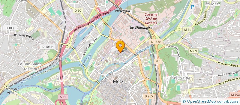 localisation de l'entreprise COMITE DEPARTEMENTAL D'EQUITATION DE LA MOSELLE  METZ