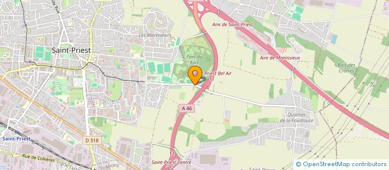 localisation de l'entreprise COMITE DEPARTEMENTAL D'EQUITATION DU RHONE ET DE LA METROPOLE DE LYON  LENTILLY