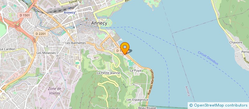 localisation de l'entreprise COMITE DEPARTEMENTAL D'ESCRIME DE HAUTE-SAVOIE à ANNECY