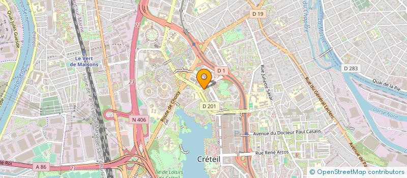 localisation de l'entreprise COMITE DEPARTEMENTAL D'ESCRIME DU VAL DE MARNE   CRETEIL