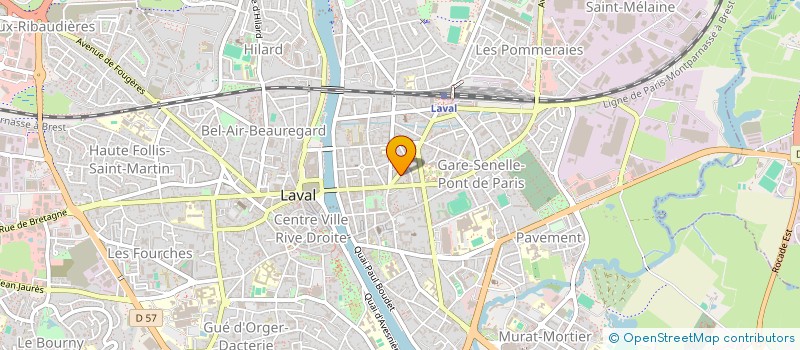 localisation de l'entreprise COMITE DEPARTEMENTAL D HYGIENE ET DE SANTE BUCCO DENTAIRE à LAVAL