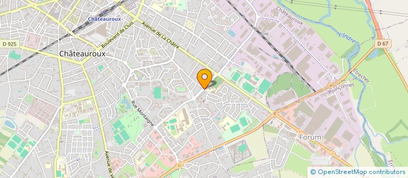 localisation de l'entreprise COMITE DEPARTEMENTAL D'UNION DES ASSOCIATIONS DE RESISTANTS ET DEPORTES DE L'INDRE à CHATEAUROUX