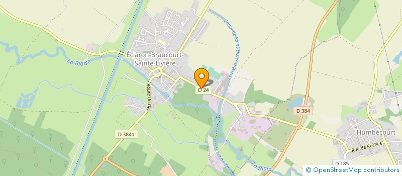 localisation de l'entreprise COMITE DEPARTEMENTAL DE BADMINTON DE L'AUBE - HAUTE-MARNE à ECLARON-BRAUCOURT-SAINTE-LIVIERE