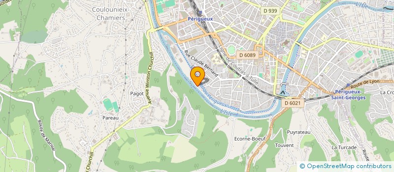 localisation de l'entreprise COMITE DEPARTEMENTAL DE BILLARD DE LA DORDOGNE  PERIGUEUX