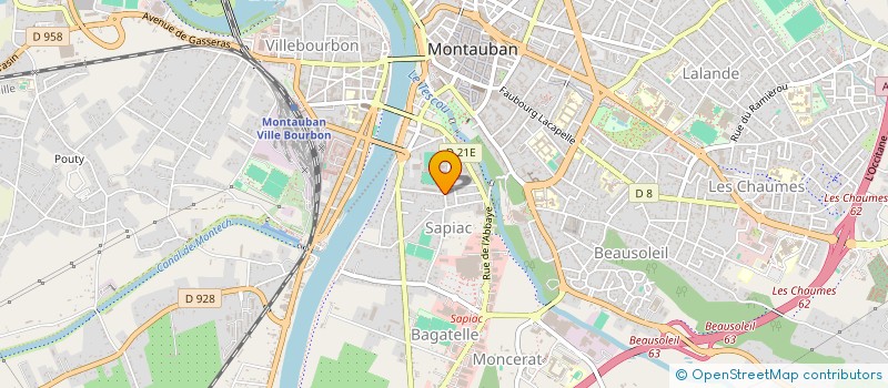 localisation de l'entreprise COMITE DEPARTEMENTAL DE BOXE ANGLAISE DE TARN ET GARONNE  MONTAUBAN