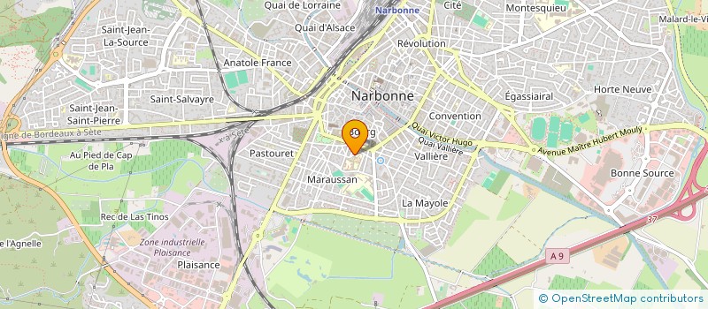 localisation de l'entreprise COMITE DEPARTEMENTAL DE BOXE DE L'AUDE  NARBONNE