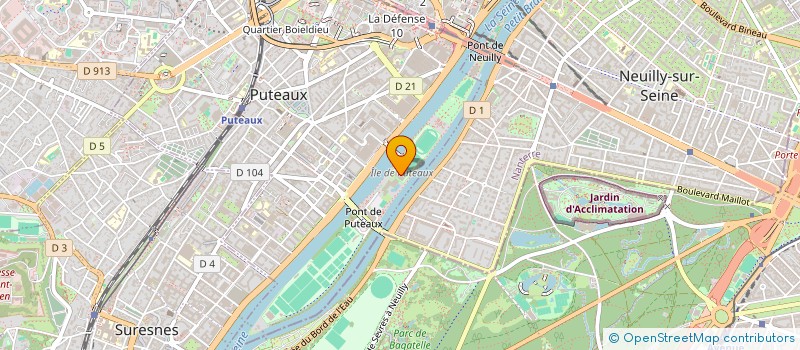 localisation de l'entreprise COMITE DEPARTEMENTAL DE BOXE DES HAUTS-DE-SEINE(CD 92)  PUTEAUX