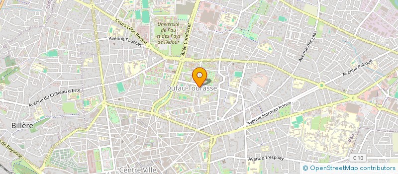 localisation de l'entreprise COMITE DEPARTEMENTAL DE BOXE DES PYRENEES-ATLANTIQUES à PAU