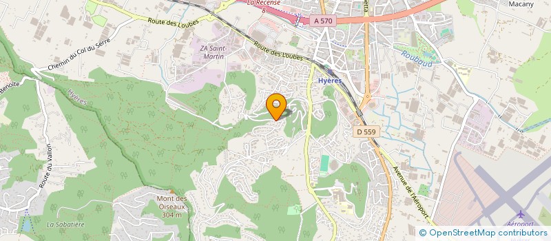 localisation de l'entreprise COMITE DEPARTEMENTAL DE BOXE DU VAR  HYERES