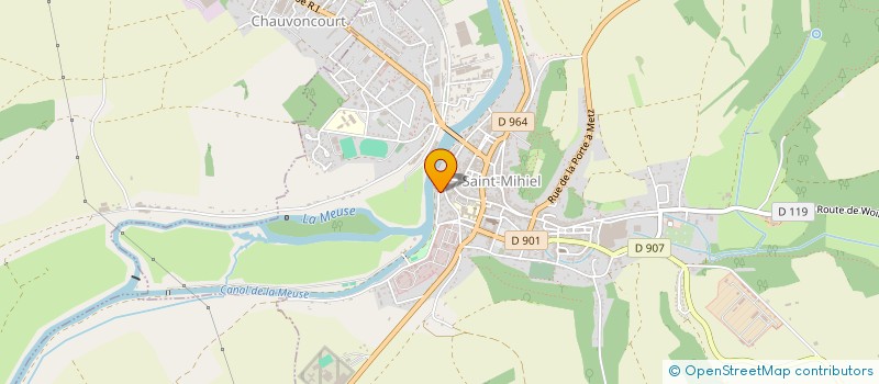 localisation de l'entreprise COMITE DEPARTEMENTAL DE CANOE-KAYAK DE LA MEUSE  COUSANCES-LES-FORGES