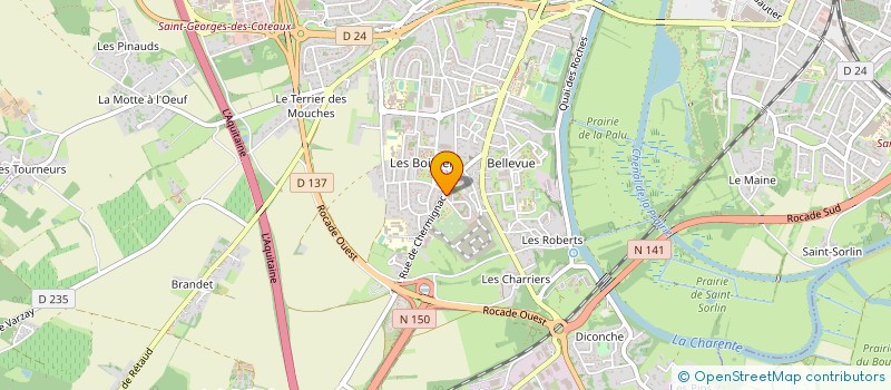 localisation de l'entreprise COMITE DEPARTEMENTAL DE CHARENTE MARITIME DE SAVATE BOXE FRANCAISE ET DISCIPLINES ASSOCIEES  MONTROY