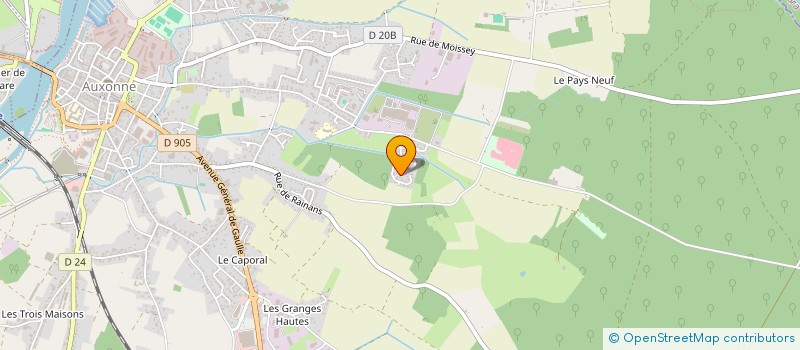 localisation de l'entreprise COMITE DEPARTEMENTAL DE COTE D'OR DE LUTTE à AUXONNE