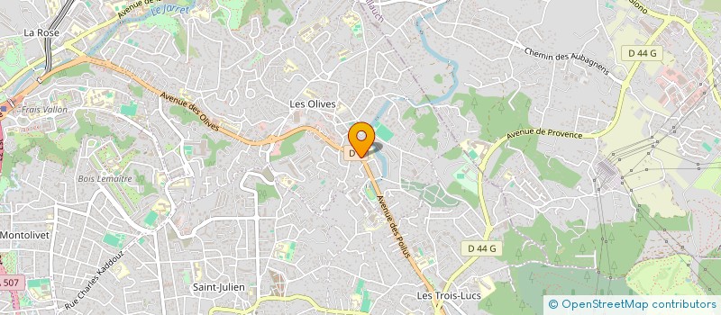 localisation de l'entreprise COMITE DEPARTEMENTAL DE CYCLISME DES BDR  MARSEILLE