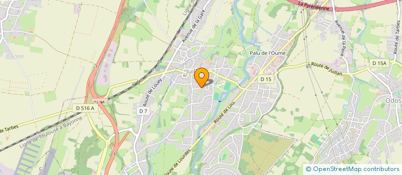 localisation de l'entreprise COMITE DEPARTEMENTAL DE CYCLOTOURISME DES HAUTES-PYRENEES  SEMEAC