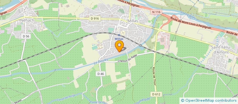 localisation de l'entreprise COMITE DEPARTEMENTAL DE CYCLOTOURISME DES PYRENEES ORIENTALES  PRADES