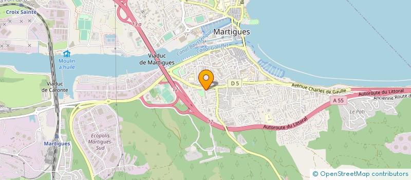 localisation de l'entreprise COMITE DEPARTEMENTAL DE DANSE DES B DU R  MARTIGUES