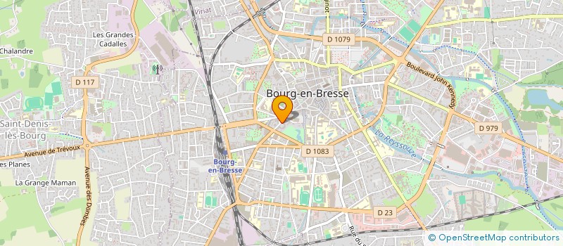 localisation de l'entreprise COMITE DEPARTEMENTAL DE FLEURISSEMENT DES PAYS DE L'AIN à BOURG-EN-BRESSE