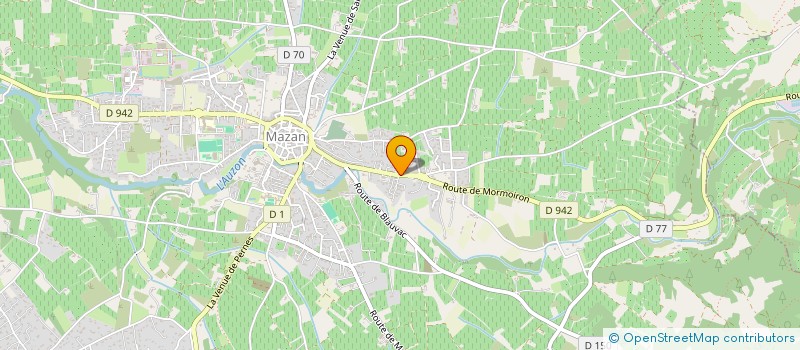 localisation de l'entreprise COMITE DEPARTEMENTAL DE FULL CONTACT DE VAUCLUSE à MAZAN