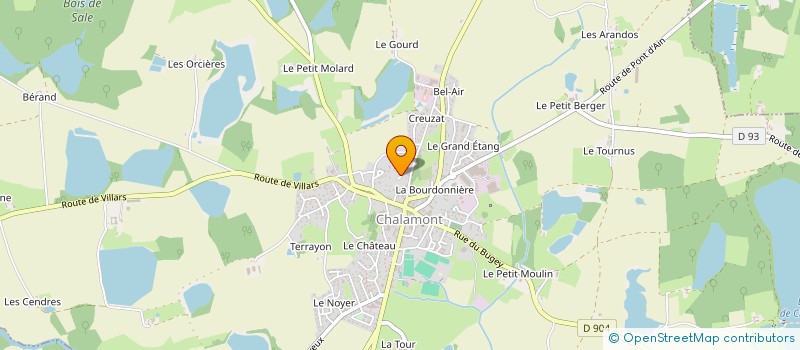localisation de l'entreprise COMITE DEPARTEMENTAL DE GOLF DE L'AIN à VILLETTE-SUR-AIN