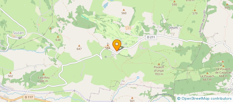 localisation de l'entreprise COMITE DEPARTEMENTAL DE GOLF DE L'ARIEGE à LA BASTIDE-DE-SEROU