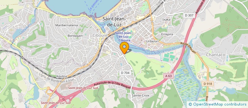 localisation de l'entreprise COMITE DEPARTEMENTAL DE GOLF DES PYRENEES ATLANTIQUES à CIBOURE