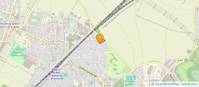 localisation de l'entreprise COMITE DEPARTEMENTAL DE GRAPPLING ET LUTTE DU VAL D OISE 95  GONESSE