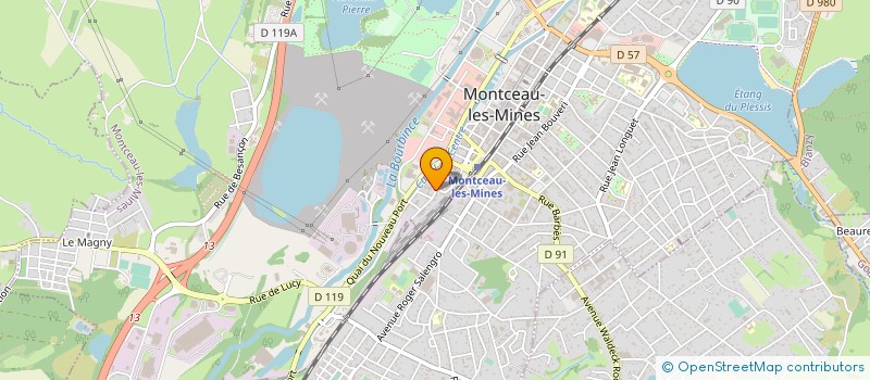 localisation de l'entreprise COMITE DEPARTEMENTAL DE GYMNASTIQUE à MONTCEAU-LES-MINES