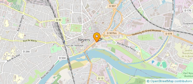 localisation de l'entreprise COMITE DEPARTEMENTAL DE GYMNASTIQUE DE LA NIEVRE à NEVERS