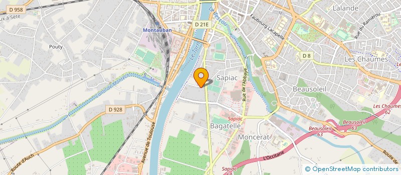 localisation de l'entreprise COMITE DEPARTEMENTAL DE GYMNASTIQUE DE TARN & GARONNE  MONTAUBAN