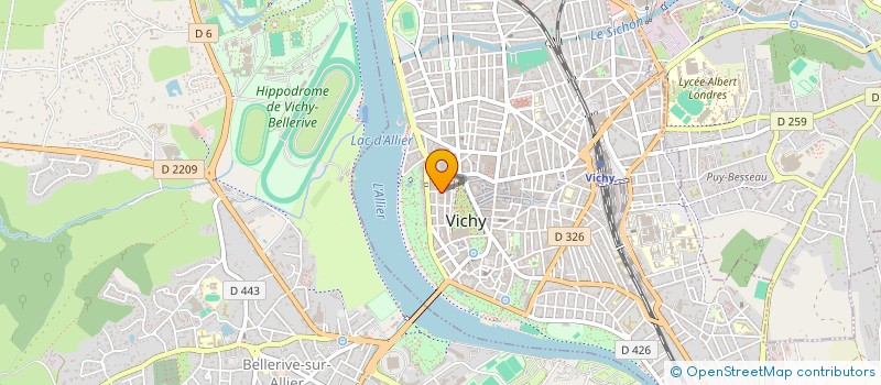 localisation de l'entreprise COMITE DEPARTEMENTAL DE JEU D ECHECS à VICHY