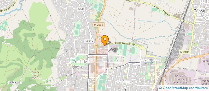 localisation de l'entreprise COMITE DEPARTEMENTAL DE JUDO  CLERMONT-FERRAND