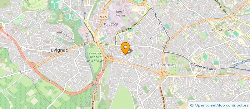 localisation de l'entreprise COMITE DEPARTEMENTAL DE KARATE DE L'HERAULT - FFKDA à MONTPELLIER