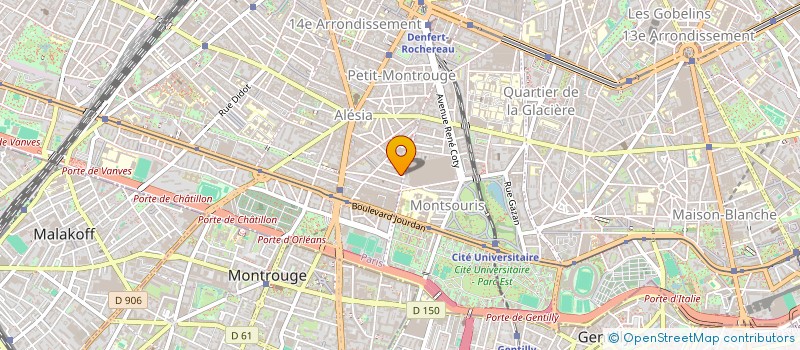 localisation de l'entreprise COMITE DEPARTEMENTAL DE KARATE DE PARIS  PARIS