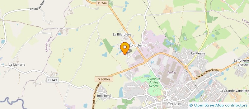 localisation de l'entreprise COMITE DEPARTEMENTAL DE KARATE ET ARTS ET DISCIPLINES ASSOCIEES 79  CERIZAY