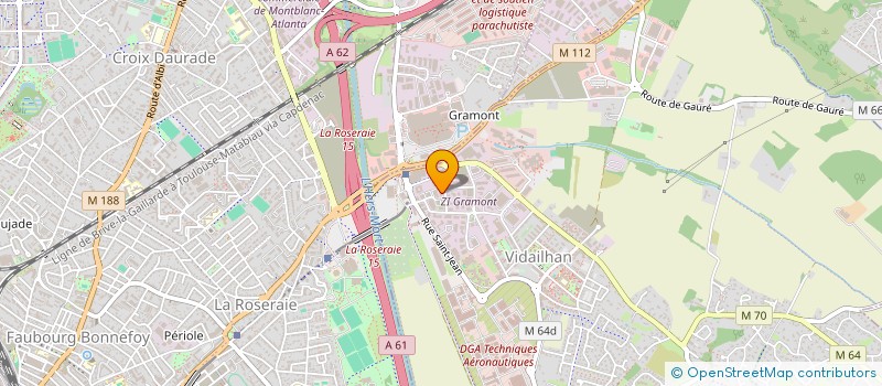 localisation de l'entreprise COMITE DEPARTEMENTAL DE KARATE ET DISCIPLINES ASSOCIEES DE LA HAUTE GARONNE  BALMA