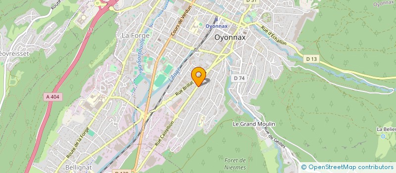 localisation de l'entreprise COMITE DEPARTEMENTAL DE L'AIN DE KARATE ET DISCIPLINES ASSOCIEES  MIRIBEL