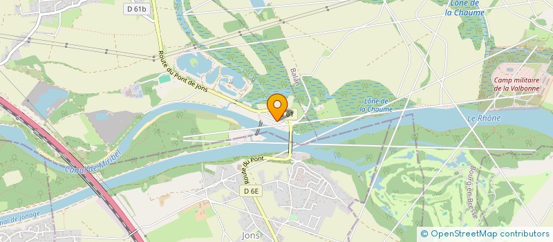 localisation de l'entreprise COMITE DEPARTEMENTAL DE L'AIN DE LA FEDERATION FRANCAISE DE JOUTES ET SAUVETAGE NAUTIQUE  NIEVROZ