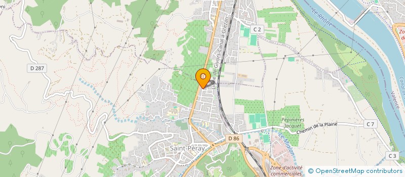 localisation de l'entreprise COMITE DEPARTEMENTAL DE L'ARDECHE DE BOXE ANGLAISE  SAINT-PERAY