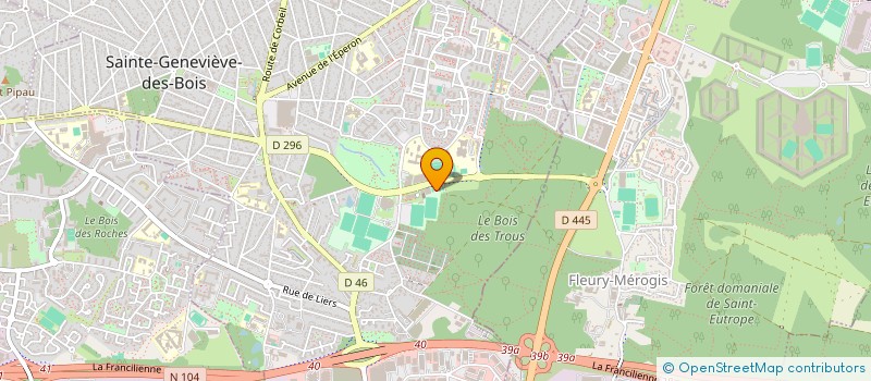localisation de l'entreprise COMITE DEPARTEMENTAL DE L ESSONNE à SAINTE-GENEVIEVE-DES-BOIS