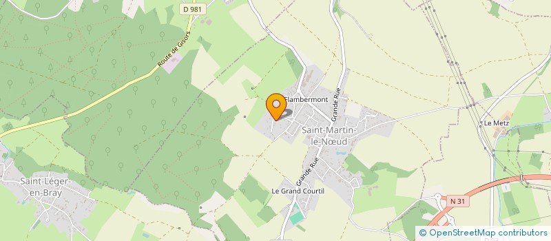 localisation de l'entreprise COMITE DEPARTEMENTAL DE L'OISE DE JEU DE BALLE AU TAMBOURIN  SAINT-MARTIN-LE-NUD