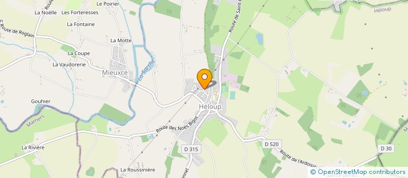localisation de l'entreprise COMITE DEPARTEMENTAL DE L'ORNE DE GYMNASTIQUE à HELOUP