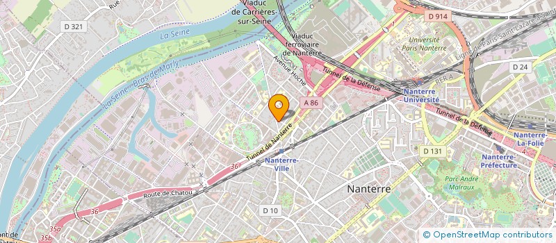 localisation de l'entreprise COMITE DEPARTEMENTAL DE L'U.S.E.P. DES HAUTS DE SEINE à NANTERRE